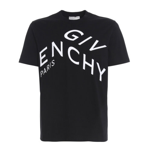 givenchy 纪梵希 男士 服装 21春夏 黑色圆领字母logo棉质t恤 男士