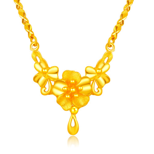 ru jin sui yue/如金岁月黄金项链 黄金吊坠 黄金项链套链 足金吊坠