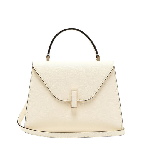 【包税】valextra/valextra 经典iside系列 女士中号米白色粒面皮革单