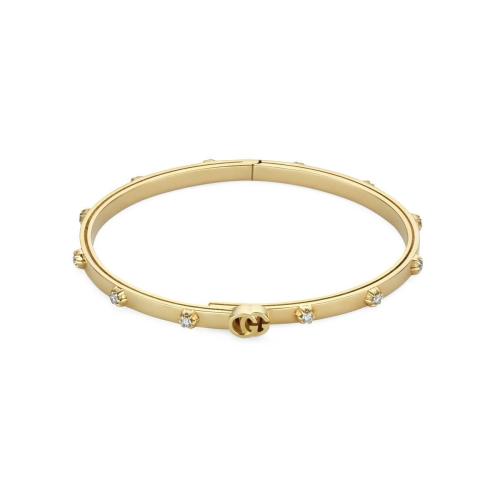 【包邮包税】 gucci古驰 21年春夏 女士 gg running系列黄金手镯