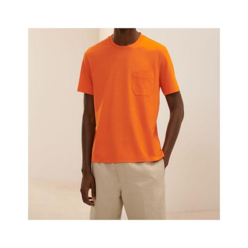 【包邮包税】 hermes爱马仕 21年春夏 男士 短袖t恤 t-shirt a poche