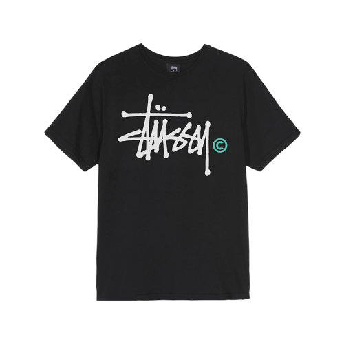 stussy斯图西 2021夏季新款 短袖t恤 男女款 经典 基础c圆领 宽松短袖