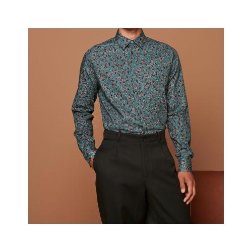 【包邮包税】 hermes爱马仕 21年秋冬 男士 长袖衬衫 chemise corps a