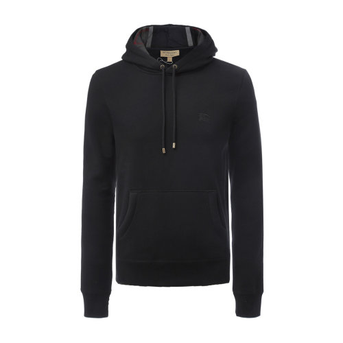 burberry/博柏利london,england/黑色加绒连帽男士夹克卫衣80362821