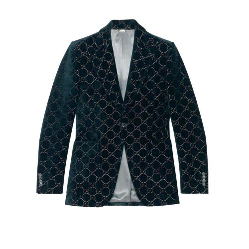 【包邮包税】 gucci古驰 21年秋冬男士 gg天鹅绒夹克 522514 z402l