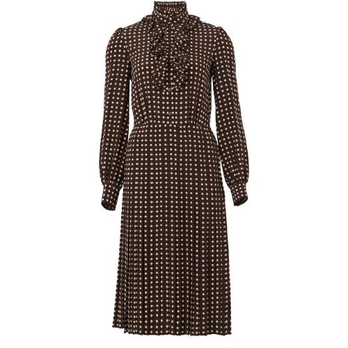 【包邮包税】 celine赛琳思琳 21年春夏 女士 连衣裙 绉边连衣裙