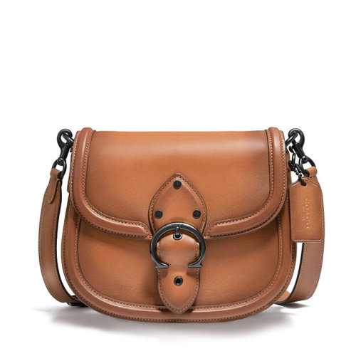 coach/蔻驰 beat 马鞍包 光面皮金扣c0749 牛皮革 预售