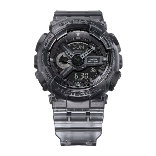 casio/卡西欧 g-shock新冰韧系列透明灰时尚防水男表ga-110ske-8apr