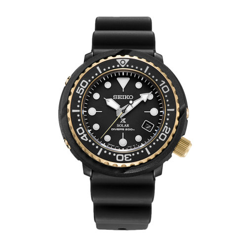 seiko/精工 prospex系列太阳能小罐头200米潜水防水螺旋表冠运动手表