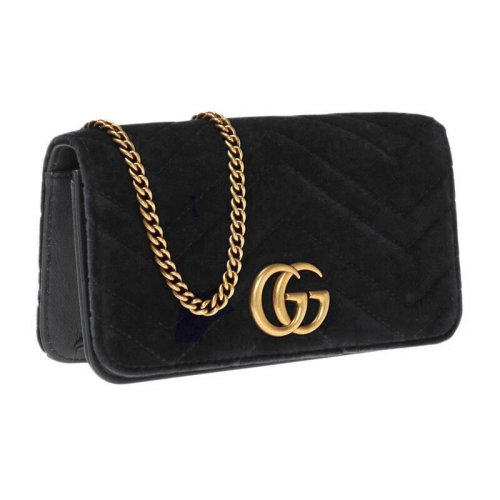 【GUCCI古驰 单肩包】【瑕疵折扣】GUCCI/古驰 丝绒链条包 ah【正品 价格 图片】 - 寺库网