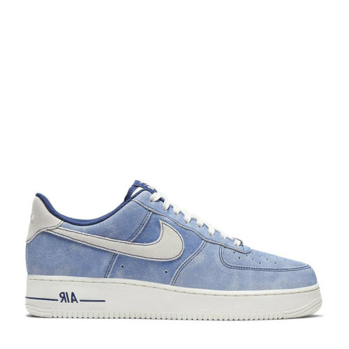 nike/耐克 air force 1 low 男女同款 af1 复古蓝 蓝色绒面革 低帮