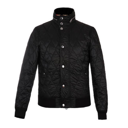 burberry/博柏利 黑色立领男士棉服 40368721【奥莱】 意码44