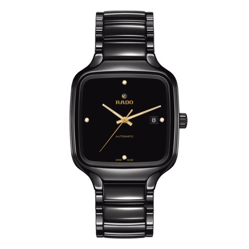 真系列】rado/雷达 真系列陶瓷表带自动机械男士腕表r27078722【正品