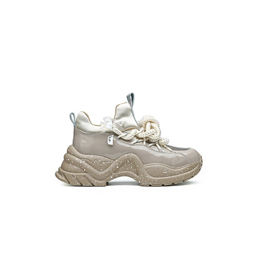 aquascutum/雅格狮丹女士黑色休闲老爹鞋