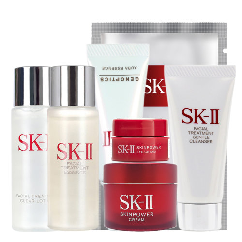 sk-ii/sk-ii 护肤七件套装(洁面20g 眼霜2.