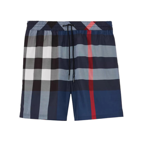 【burberry博柏利 男士短裤】burberry/博柏利 经典格纹拉绳短裤