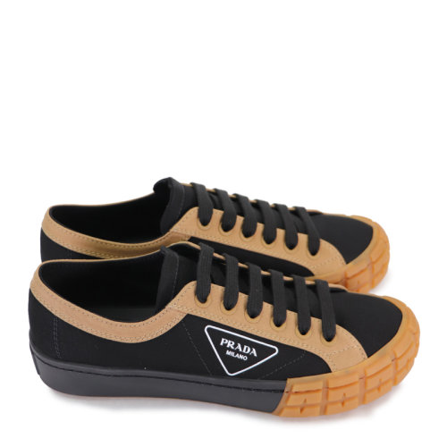 【包邮包税】prada/普拉达 男士徽标印花帆布低帮板鞋 2eg302-89c多色