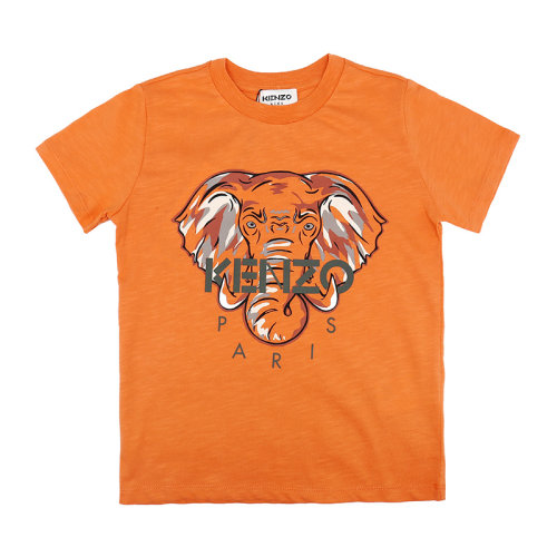 kenzo/高田贤三21春夏象头印花图案男童儿童t恤k25114353