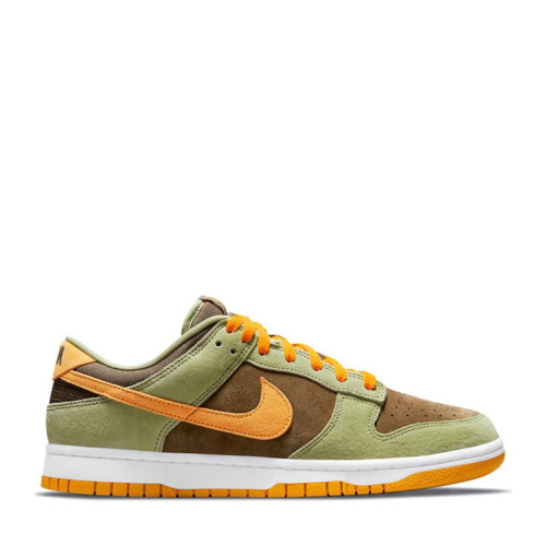 nike/耐克 dunk low se"dusty olive" 男女同款 绿棕橙 橄榄 运动滑板