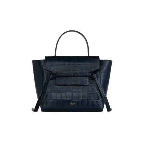 【包邮包税】celine/赛琳 思琳 21年春夏 男士 男包 海军蓝小牛皮手提