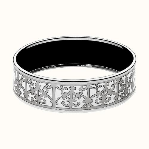 【下单不可取消】【预售】hermes/爱马仕珐琅和钯金手环h108002fp0570