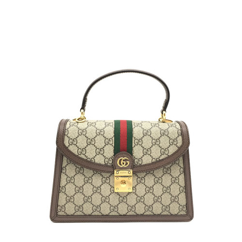 gucci(古驰) ophidia系列织带小号手提包