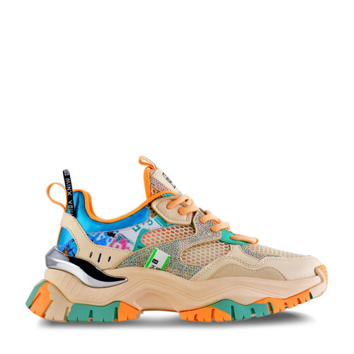 daisyfellowes/黛西法罗 女士休闲运动鞋出街增高网面透气拼色老爹