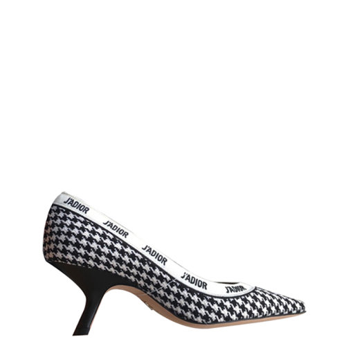 dior/迪奥尖头千鸟格猫跟鞋kdp672pcos17x