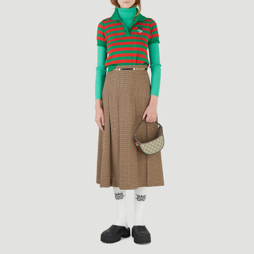 gucci/古驰 21年秋冬 女士服装 女装 女性 绿色 女士针织衫/毛衣