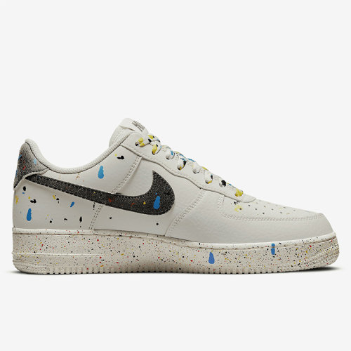 nike/耐克 21年春夏 男款 air force 1 空军一号 骨白 多彩泼墨 低帮