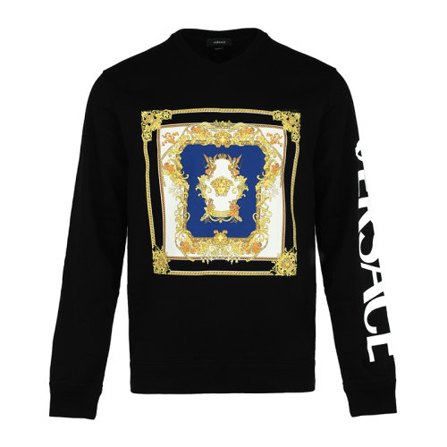 versace/范思哲21新品潮流印花图案男卫衣男士套头卫衣10013801a01018