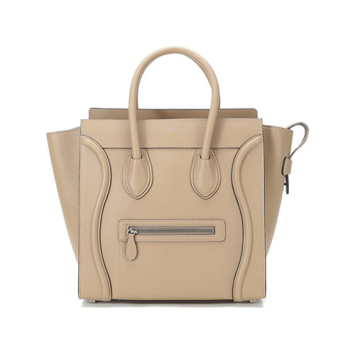 celine/赛琳 女士牛皮luggagemini大号转鼓手提包笑脸包 189213dru