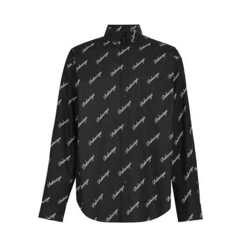 【包邮包税】balenciaga/巴黎世家 男装 时尚简约 男士黑色棉质长袖