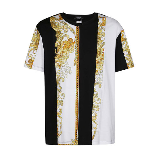 versace/范思哲 21年秋冬 男装 男性 黑/白 男士短袖t恤 10008501a006