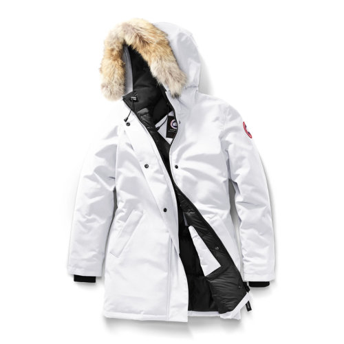 canada goose/加拿大鹅 女士白色白鸭绒外套派克服羽绒服 3037l-north