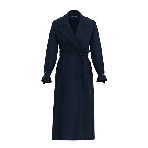 【包税】maxmara/麦丝玛拉 经典款 medardo系列 女士夜蓝色羊毛大衣