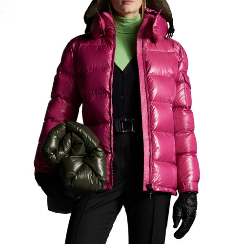 【包税】moncler/蒙克莱 21年秋冬新款 fustet系列 女士苋菜玫瑰色亮