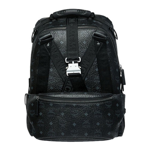 mcm 男士黑色中号时尚m背带印花log双可拆卸腰包双肩包背包男包 muk9