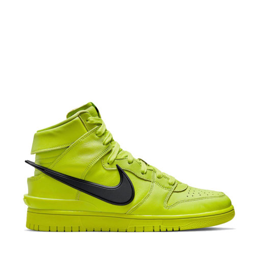 nike耐克 x ambush dunk high 男女同款 联名 荧光绿 高帮休闲鞋 情侣