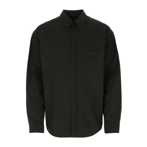 男士长袖衬衫】【预计2周左右发货】balenciaga/巴黎世家 男士黑色棉