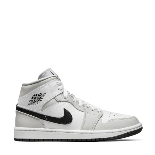 nike/耐克 air jordan 1 mid 男女同款 aj1烟灰 雾霾灰 白灰色篮球鞋