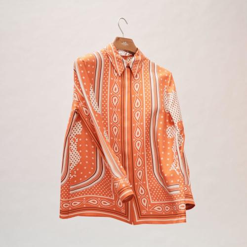 【包邮包税】 hermes爱马仕 21年秋冬 女士 长袖衬衫 chemise