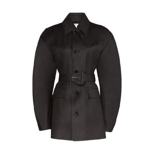 【包邮包税】 bv葆蝶家 21年秋冬 女士 风衣 trench 646308v00v02113