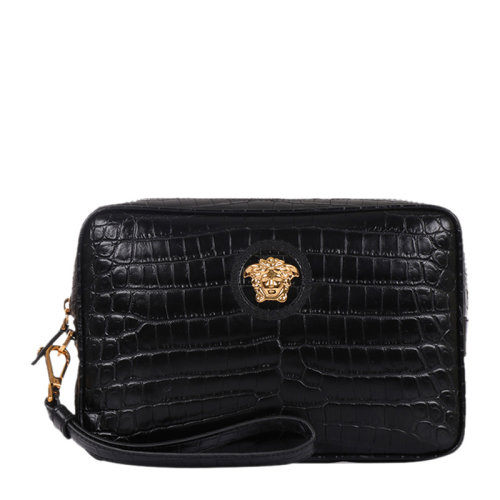 versace 范思哲 黑色男士手拿包 dl24197-dcov4-d41oh