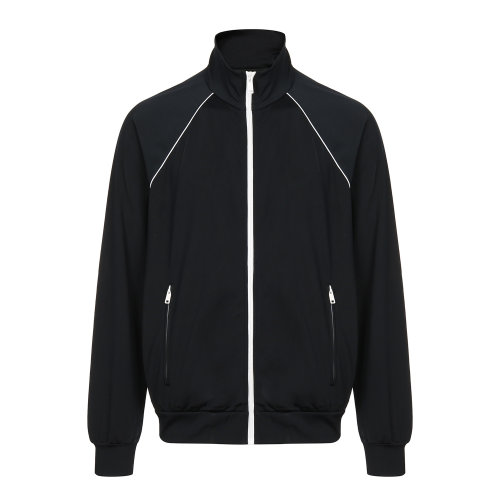 【瑕疵折扣】prada/普拉达 深蓝色男士立领拉链夹克 男士夹克 外套