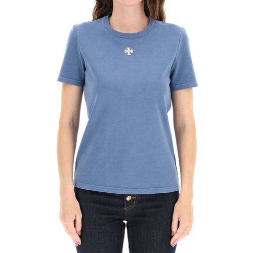 tory burch/汤丽柏琦 21年秋冬 女装 女性 蓝色 女士短袖t恤 82668457