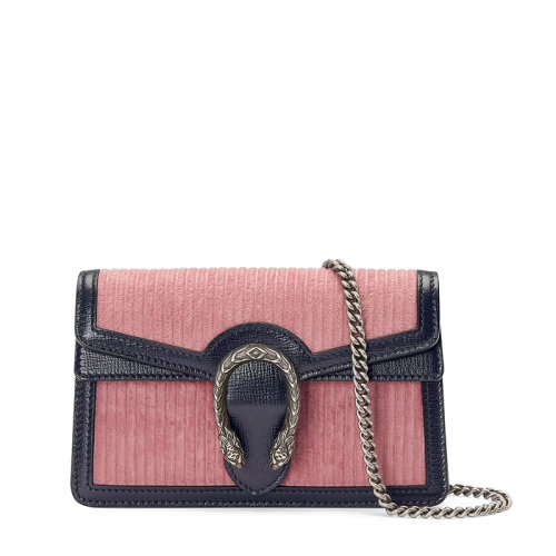 【包税】gucci/古驰 2021秋冬新款 dionysus系列 女士超迷你粉色
