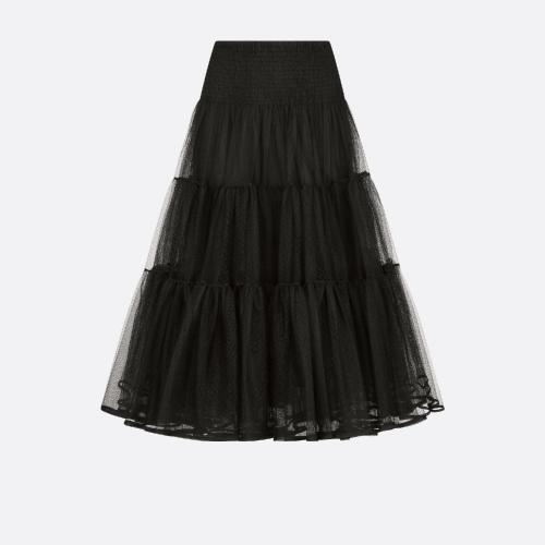 【包邮包税】 dior迪奥 21年秋冬 女士 半身裙 荷叶边半裙 151j13a