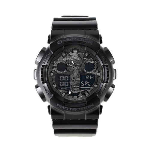 品牌:casio/卡西欧g-shock ga-100cf时尚运动防水男表石英手表 双显