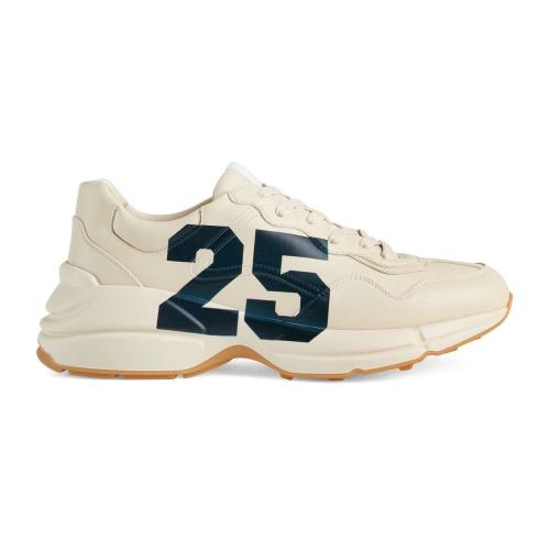 包邮包税】 gucci古驰 22年春夏 男士 rhyton系列男士"25"印花运动鞋